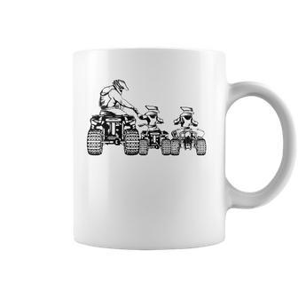 Quad Bike Father And Son Four Wheeler Atv Gift Coffee Mug | Mazezy