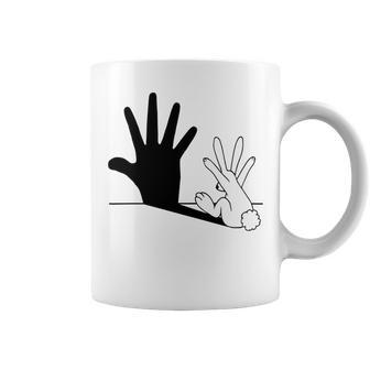 Rabbit Hand Shadow Coffee Mug | Favorety