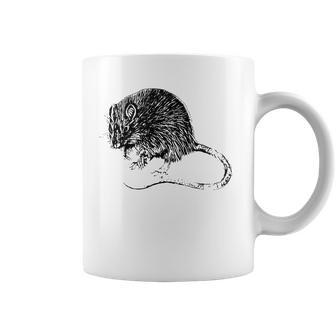 Rat Motif Cute Rat In Hand Rodent Cheese Pet Rats Coffee Mug | Mazezy