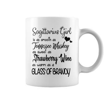 Sagittarius Girl Is As Sweet As Strawberry Coffee Mug - Seseable
