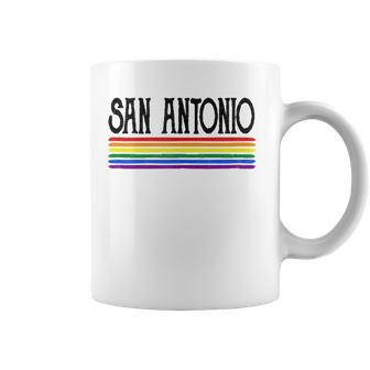 San Antonio Gay Pride World Parade Rainbow Flag Lgbt Coffee Mug | Mazezy