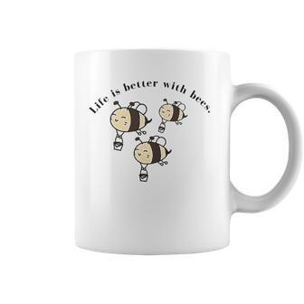 Save The Bees Life Is Better With Bees Climate Change Coffee Mug | Mazezy