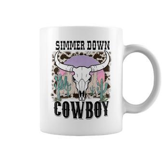 Simmer Down Cowboy Western Style Gift Coffee Mug | Favorety AU