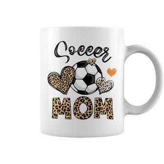 Soccer Mom Game Day Cheer Mom Leopard Mothers Day Coffee Mug | Favorety UK