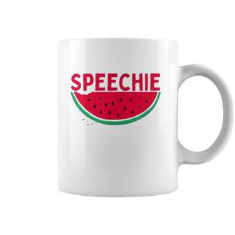 Speechie Speech Pathology Summer Therapy Coffee Mug | Mazezy