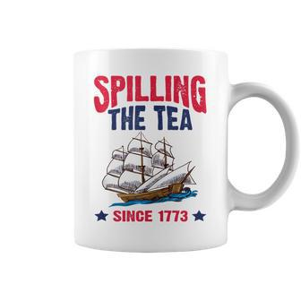 Spilling The Tea Since 1773 4Th Of July Coffee Mug - Seseable