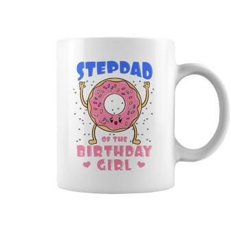 Stepdad Of The Birthday Girl Donut Bday Party Stepfather Coffee Mug | Mazezy