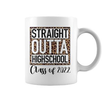 Straight Outta High School Class Of 2022 Graduation Boy Girl Coffee Mug | Mazezy UK