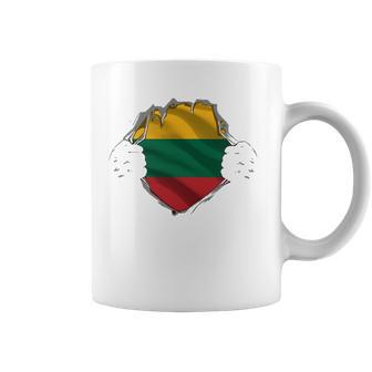 Super Lithuanian Heritage Patriot Proud Lithuania Roots Flag Coffee Mug | Mazezy