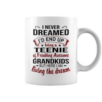 Teenie Grandma Gift Teenie Of Freaking Awesome Grandkids Coffee Mug - Seseable