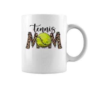 Tennis Mom Leopard Tennis Mom Mothers Day Coffee Mug | Favorety DE