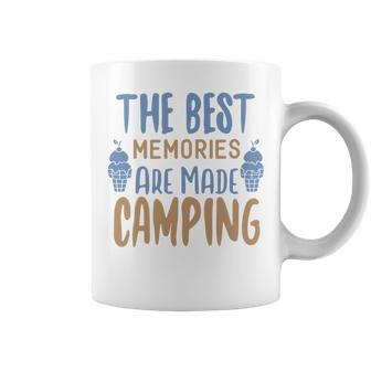 The Best Memories Are Made Camping Tshirt Funny Outdoor Adventure Camping Graphic Tee Coffee Mug - Seseable