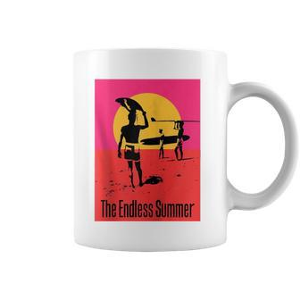 The Endless Summer Classic Surf Lovers Gift Movie Poster Zip Coffee Mug | Mazezy