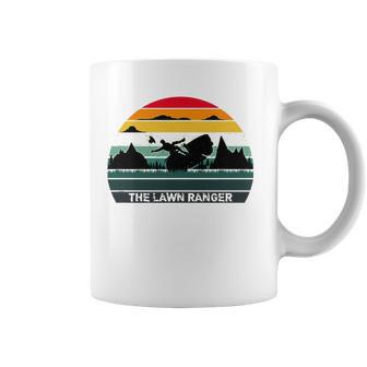 The Lawn Ranger Rides Again Funny Dad Joke Fathers Day Tee Coffee Mug | Mazezy
