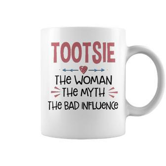 Tootsie Grandma Gift Tootsie The Woman The Myth The Bad Influence Coffee Mug - Seseable