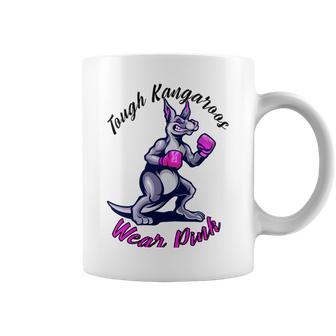 Tough Kangaroos Wear Pink In Support Of Breast Cancer Awareness Coffee Mug | Favorety UK