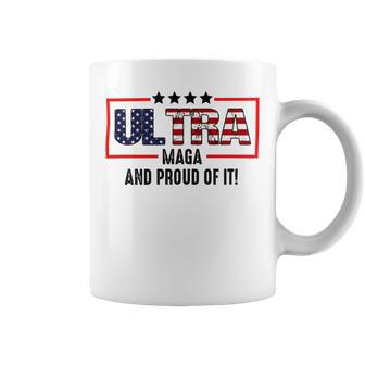 Ultra Maga And Proud Of It Us Flag Conservative Vote Coffee Mug - Monsterry