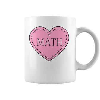 Valentines Day Math Heart Design Mathematics Coffee Mug | Mazezy