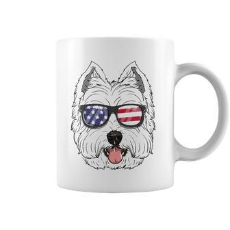 West Highland White Terrier Dog 4Th Of July American Westie Coffee Mug | Mazezy