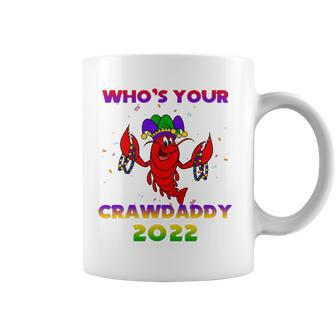 Whos Your Crawdaddy Crawfish Flag Mardi Gras Kids Men Women Coffee Mug | Mazezy