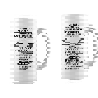 Womens Funny I Am Lucky Daughter I Have Crazy Dad Coffee Mug | Mazezy