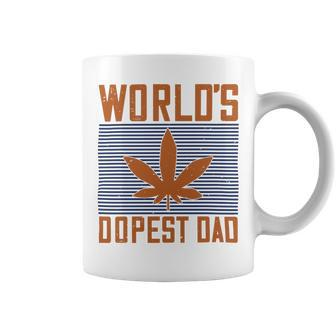 Worlds Dopest Dad Fathers Day Gift Coffee Mug - Monsterry AU