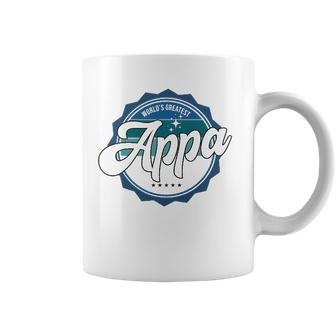 Worlds Greatest Appa Korean Dad Coffee Mug | Mazezy