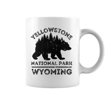 Yellowstone National Park Wyoming Bear Nature Hiking Coffee Mug | Mazezy