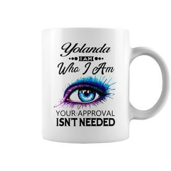 Yolanda Name Gift Yolanda I Am Who I Am Coffee Mug - Seseable