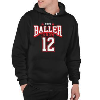 12Th Birthday Basketball Lover 12 Years Old Bday Hoodie