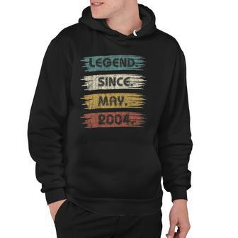 18 Years Old Gifts Legend Since May 2004 18Th Birthday Hoodie | Mazezy