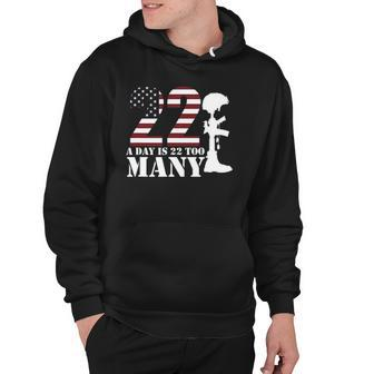 22 Lives A Day Is Too Many Happy Veterans Day Graphic Hoodie | Mazezy AU