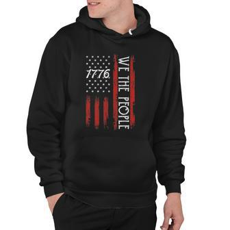 4Th Of July 1776 S For Men We The People American Flag Hoodie | Mazezy