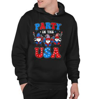 4Th Of July 2022 Patriotic Gnomes Funny Party In The Usa Hoodie - Seseable