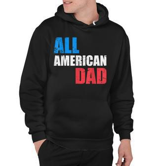 4Th Of July Family All American Dad Hoodie - Seseable