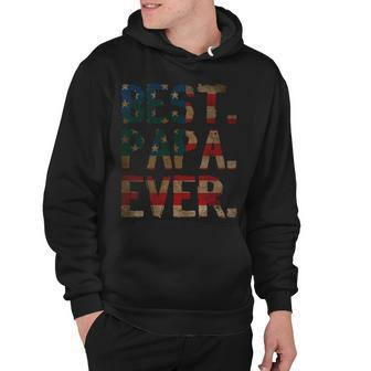 4Th Of July Fathers Day Usa Dad Gift - Best Papa Ever Hoodie - Seseable