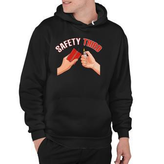 4Th Of July Patriotic Fireworks Safety Third Funny Hoodie | Mazezy