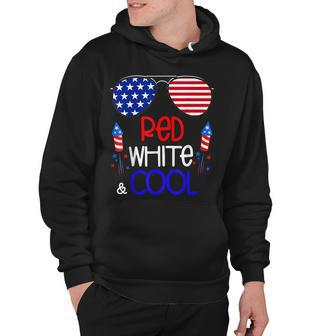 4Th Of July Red White And Cool Patriotic Stars Stripes Hoodie - Seseable