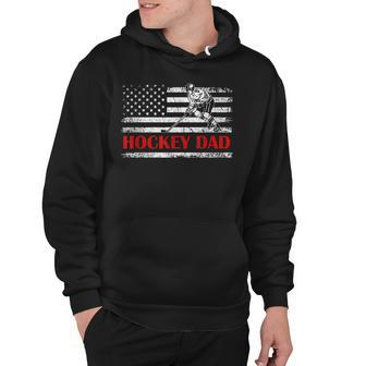 4Th Of July Us Flag Hockey Dad Gift For Fathers Day Hoodie - Seseable
