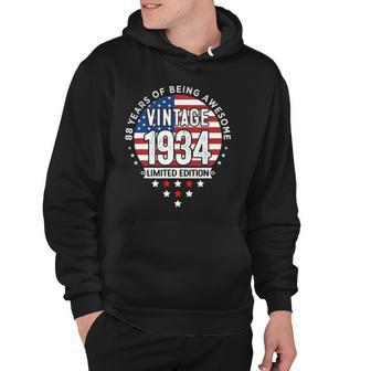 88 Years Old Gifts Vintage 1934 Limited Edition 88Th Birthday Hoodie | Mazezy