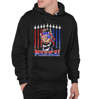 Abraham Lincoln 4Th Of July Merica Patriotic American Flag Hoodie | Mazezy UK