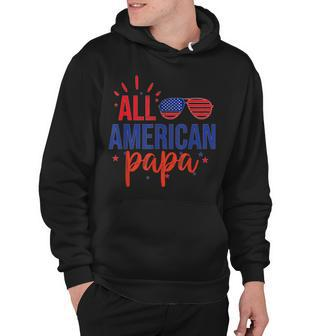 All American Papa 4Th Of July Sunglasses Family Hoodie - Seseable