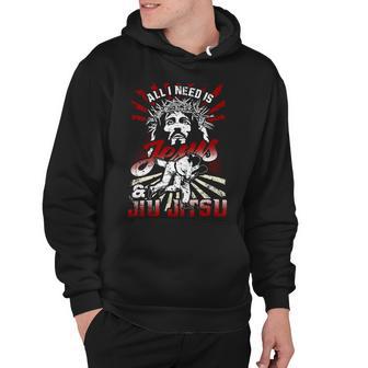 All I Need Is Jesus And Jiu Sitsu Combat Sport Dd Hoodie - Monsterry