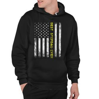American Flag Best Stepdad Ever Fathers Day Step Dad Daddy Hoodie - Monsterry