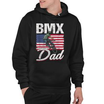 American Flag Bmx Dad Fathers Day Funny 4Th Of July Hoodie - Seseable