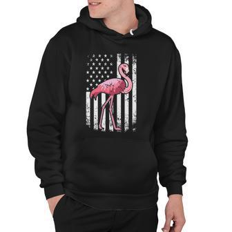 American Pride Patriotic Pink Bird Flamingo Hoodie - Thegiftio UK