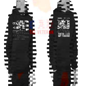 American Veteran Grandpa - Dad Veteran Myth Legend Hoodie | Mazezy