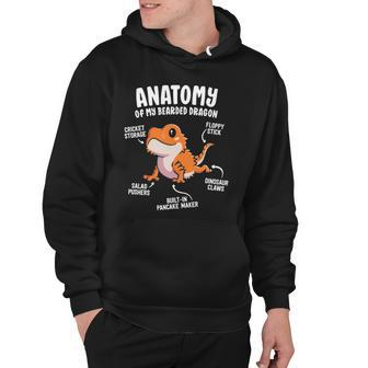 Anatomy Of A Bearded Dragon Gift For Reptile Lover Hoodie | Mazezy