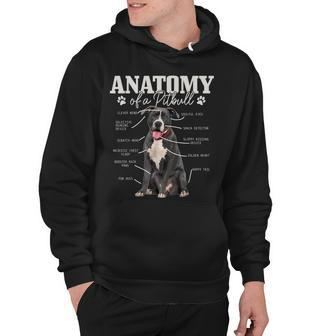 Anatomy Of A Pitbull Dog Funny Cute Pitbull Mom Pitbull Dad Hoodie - Thegiftio UK