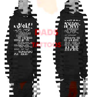 Awesome Dads Have Tattoos And Beards Coolest Dad Hoodie - Thegiftio